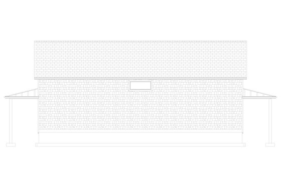Exterior - Rear Elevation 2 for Traditional House Plan #1060-297 - 1 bed, 1.5 bath