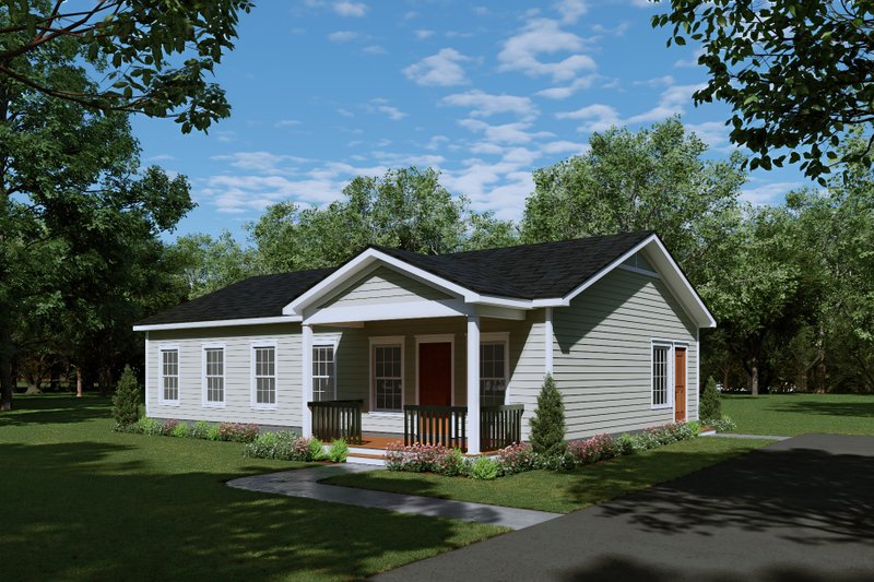 Dream House Plan - Exterior - Front Elevation 3 for Country House Plan #932-1418 - 3 bed, 2 bath