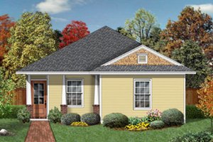 Cottage Exterior - Front Elevation Plan #84-449