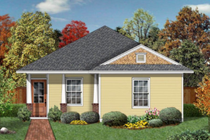 House Plan Design - Cottage Exterior - Front Elevation Plan #84-449