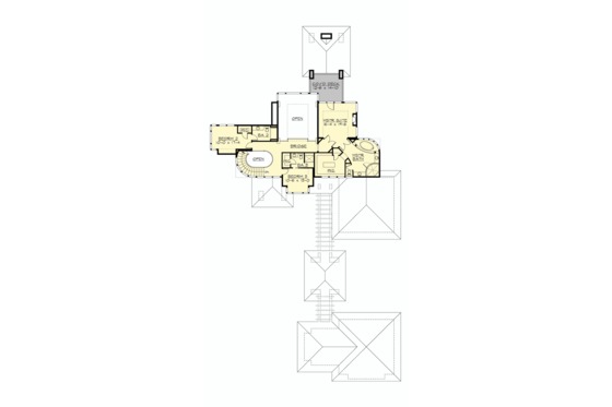 Floor Plan - Upper Floor for Prairie House Plan #132-566 - 3 bed, 3.5 bath