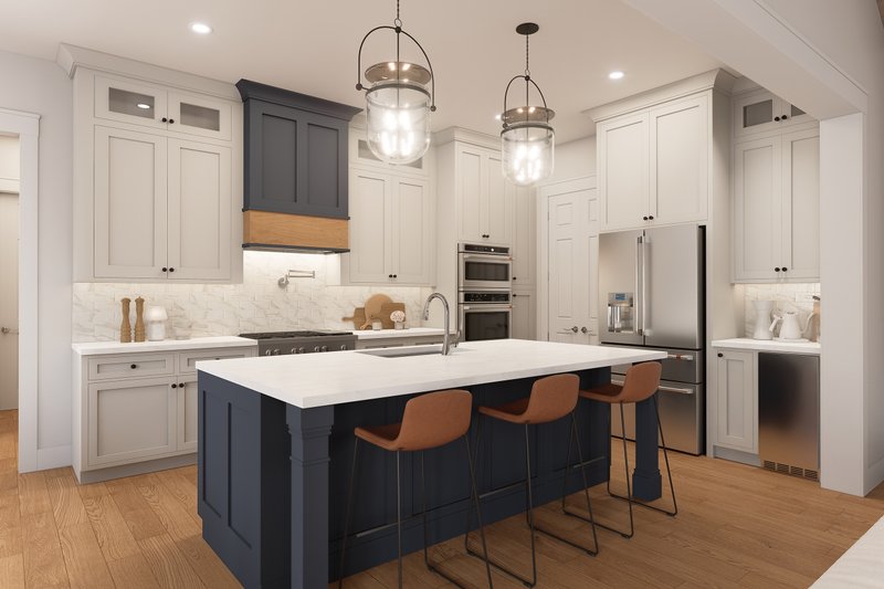 Architectural House Design - Interior - Kitchen for Farmhouse House Plan #430-427 - 3 bed, 3.5 bath