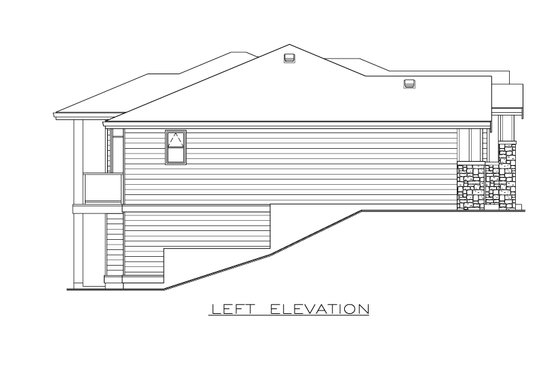 Exterior - Other Elevation for Craftsman House Plan #1100-69 - 2 bed, 2 bath
