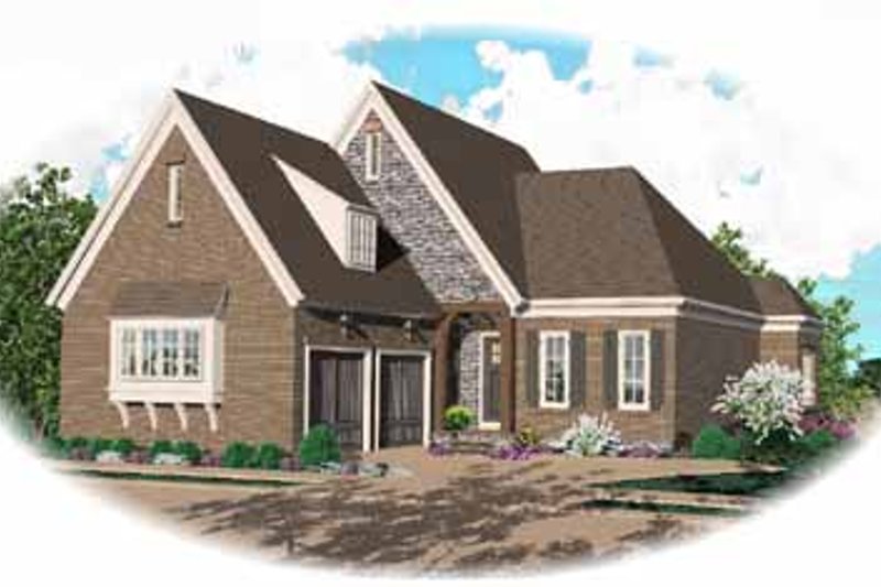 Traditional Style House Plan - 3 Beds 3 Baths 2679 Sq/Ft Plan #81-381