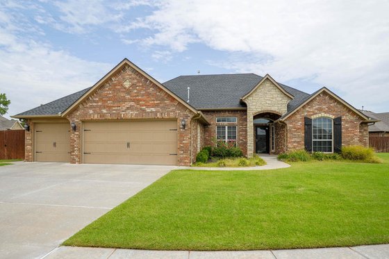 Exterior - Front Elevation for Traditional House Plan #65-417 - 3 bed, 2 bath