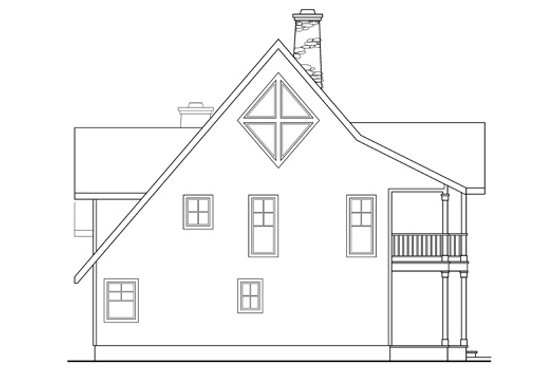 Exterior - Other Elevation for Traditional House Plan #124-207 - 3 bed, 2 bath