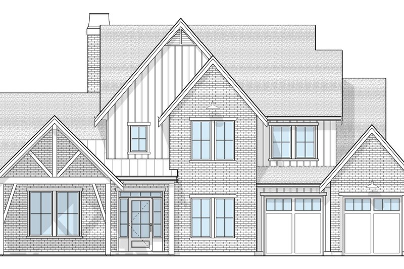 Dream House Plan - Exterior - Front Elevation 4 for Farmhouse House Plan #1114-11 - 4 bed, 3.5 bath