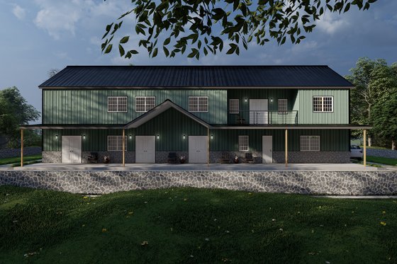 Exterior - Other Elevation 1 for Barndominium House Plan #1107-19 - 6 bed, 4 bath