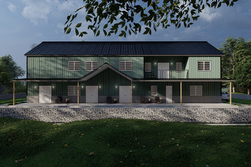 Dream House Plan - Exterior - Other Elevation 1 for Barndominium House Plan #1107-19 - 6 bed, 4 bath