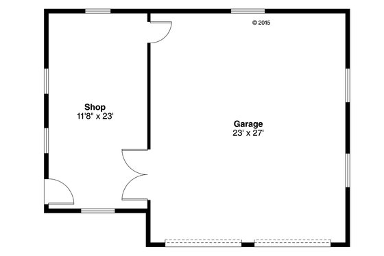 Floor Plan - Main Floor for Traditional House Plan #124-992, 0 bath
