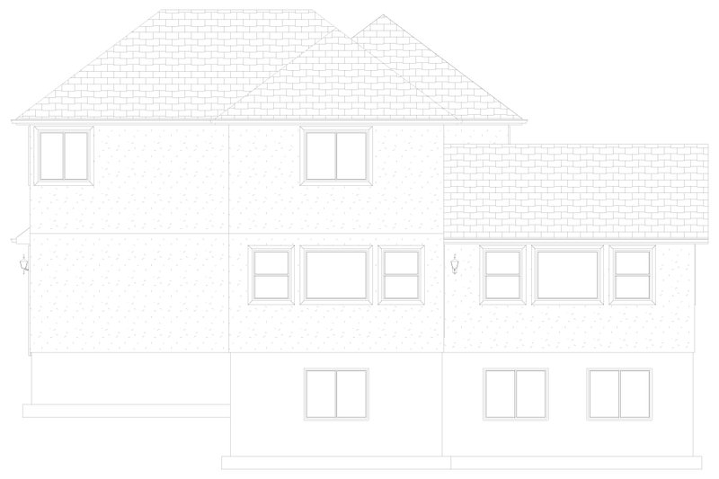 Dream House Plan - Exterior - Rear Elevation 1 for Traditional House Plan #1060-154 - 3 bed, 2.5 bath