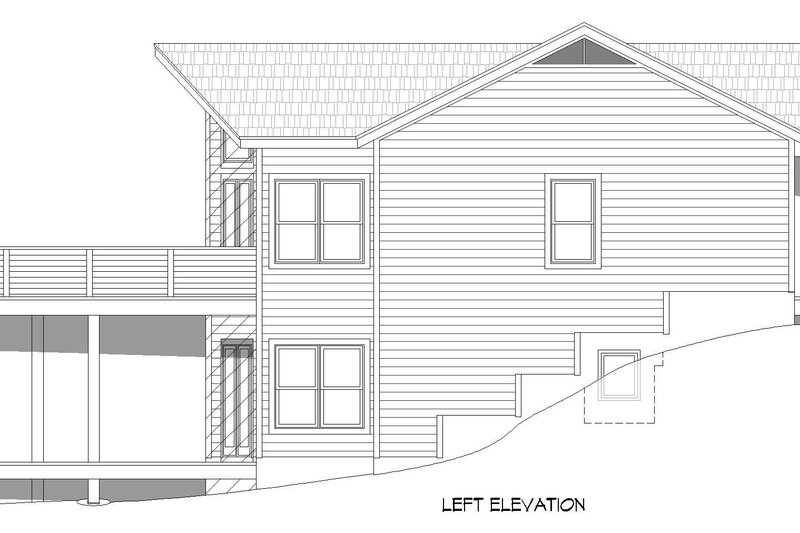 Home Plan - Exterior - Other Elevation for Country House Plan #932-1028 - 5 bed, 3.5 bath