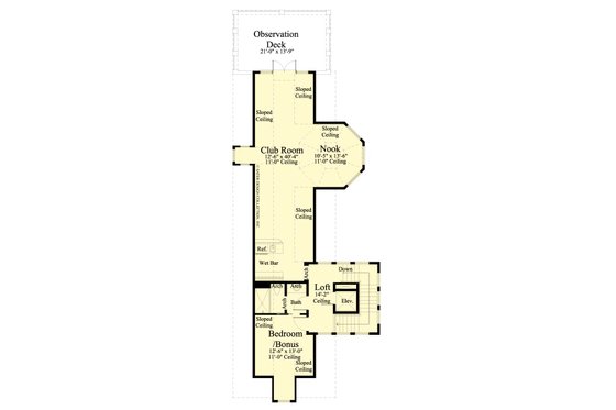 Floor Plan - Other Floor for Southern House Plan #930-407 - 5 bed, 5.5 bath
