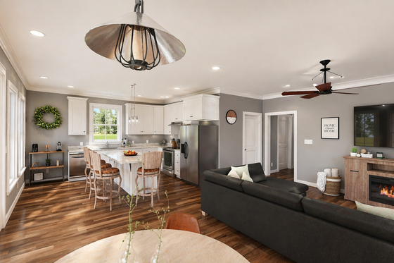 Interior - Kitchen 2 for Traditional House Plan #44-245 - 2 bed, 2 bath