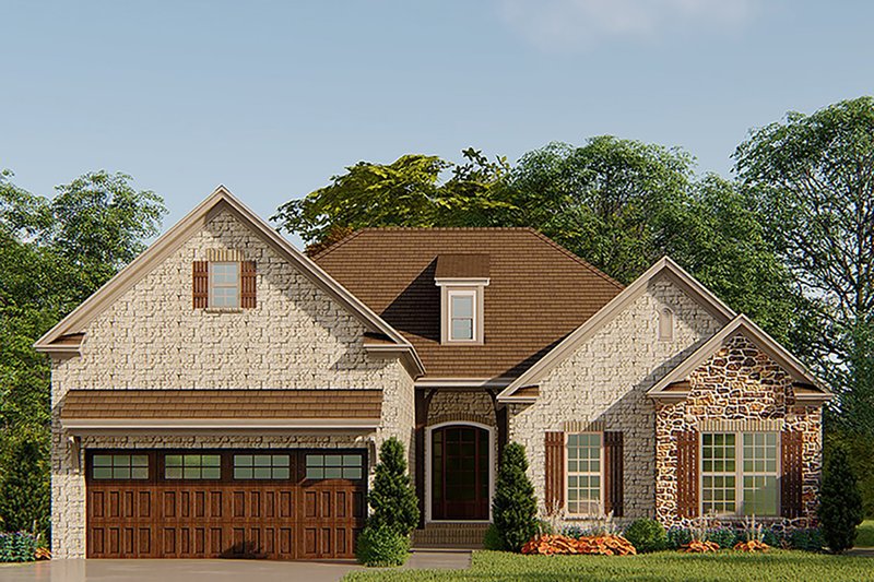 Home Plan - European Exterior - Front Elevation Plan #923-138