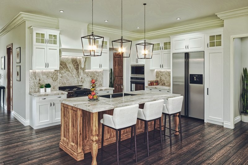 Architectural House Design - Interior - Kitchen for Farmhouse House Plan #54-588 - 3 bed, 2.5 bath