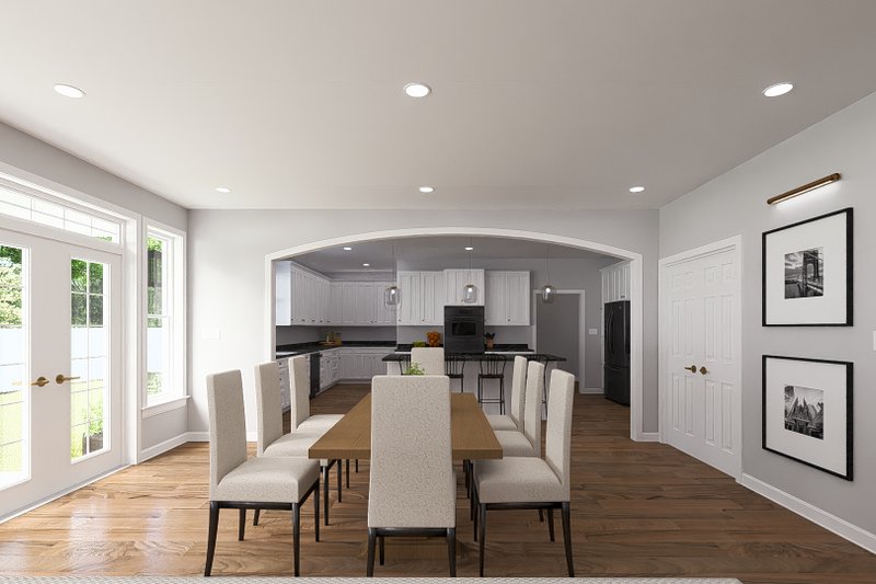 House Design - Interior - Dining Room 1 for Craftsman House Plan #1060-215 - 4 bed, 2.5 bath