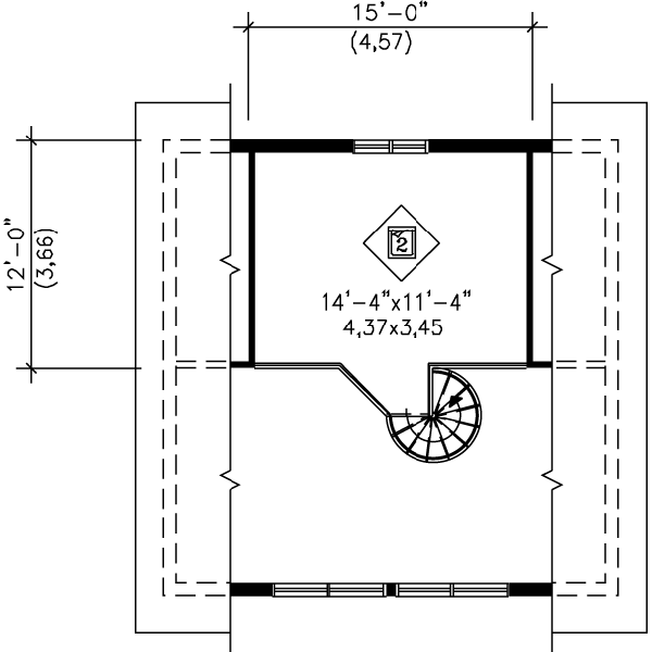 Modern Floor Plan - Upper Floor Plan #25-2301