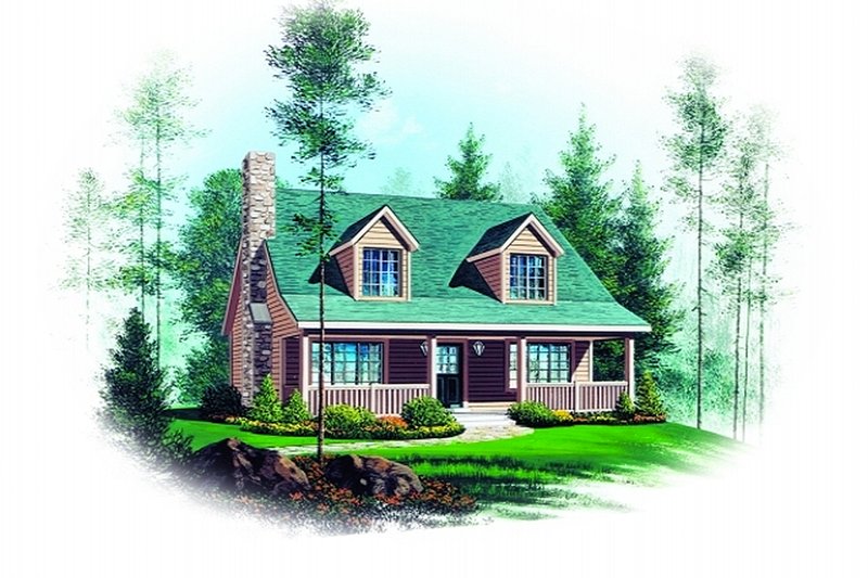 House Plan Design - Cottage Exterior - Front Elevation Plan #22-218