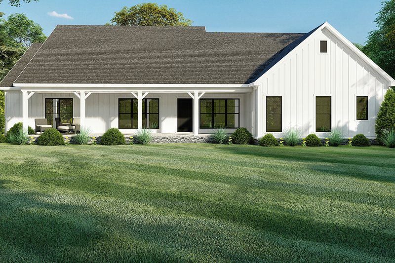 Home Plan - Farmhouse Exterior - Rear Elevation Plan #923-157