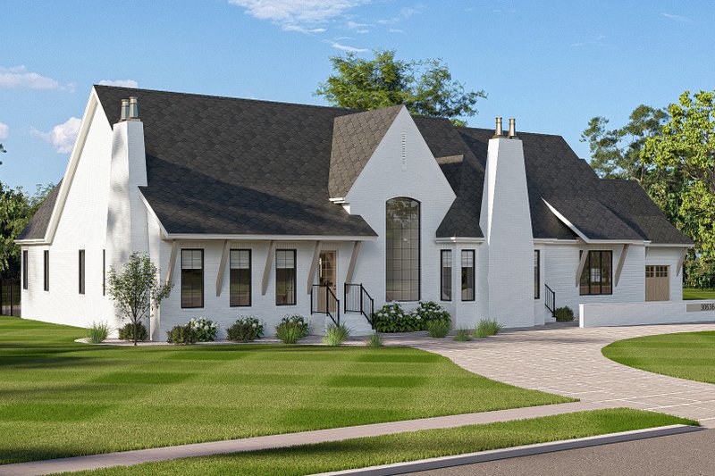 House Blueprint - Exterior - Other Elevation 2 for Cottage House Plan #455-774 - 3 bed, 2.5 bath