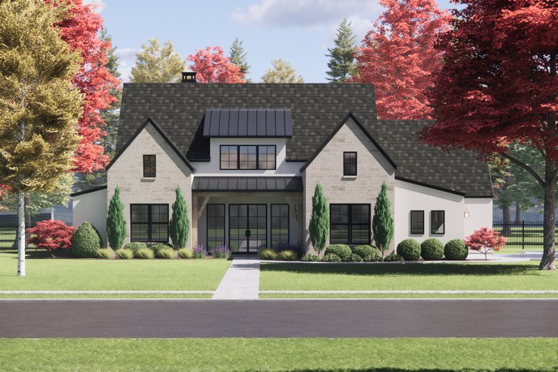 European Style House Plan - 4 Beds 3 Baths 2330 Sq/Ft Plan #1096-89