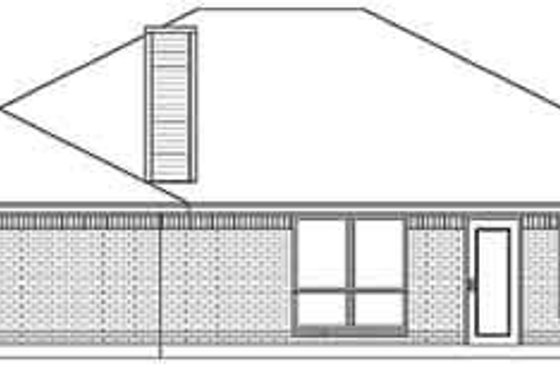 Exterior - Rear Elevation for Traditional House Plan #84-206 - 3 bed, 2 bath