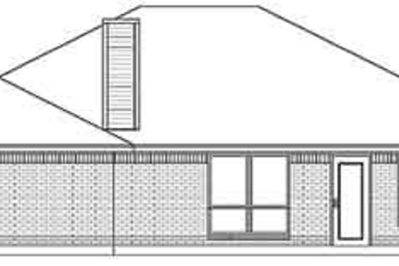 Dream House Plan - Exterior - Rear Elevation for Traditional House Plan #84-206 - 3 bed, 2 bath