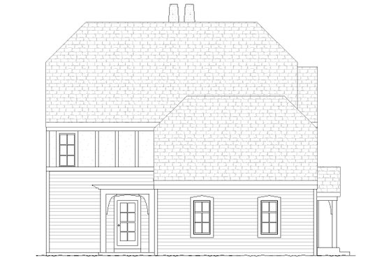 Exterior - Other Elevation 1 for Tudor House Plan #901-98 - 3 bed, 3.5 bath