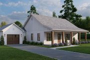 Farmhouse Style House Plan - 3 Beds 2 Baths 1363 Sq/Ft Plan #17-3448 