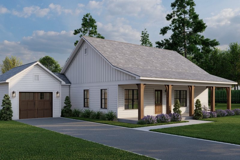 House Design - Exterior - Front Elevation 4 for Farmhouse House Plan #17-3448 - 3 bed, 2 bath