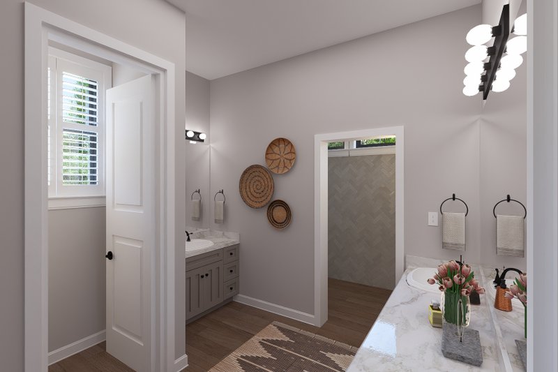 Dream House Plan - Interior - Master Bathroom for Farmhouse House Plan #1060-426 - 2 bed, 3.5 bath
