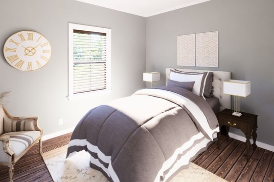 Interior - Bedroom 1 for Country House Plan #44-305 - 3 bed, 2 bath