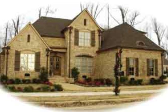Exterior - Front Elevation for European House Plan #81-626 - 4 bed, 3.5 bath