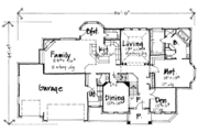 Traditional Style House Plan - 4 Beds 2.5 Baths 3190 Sq/Ft Plan #308-188 