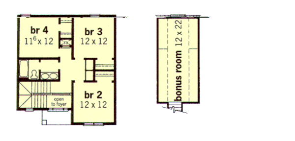 European Floor Plan - Upper Floor Plan #16-207