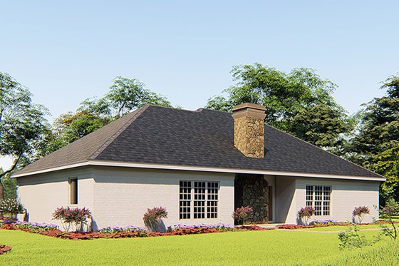 Exterior - Rear Elevation for Craftsman House Plan #923-156 - 4 bed, 3 bath