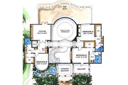 Mediterranean Style House Plan - 5 Beds 6.5 Baths 7123 Sq/Ft Plan #27-275 