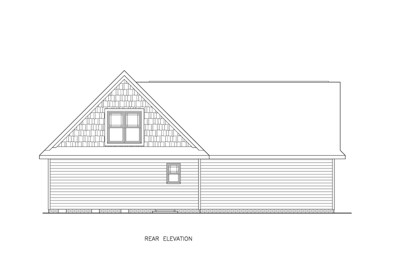 House Plan Design - Exterior - Other Elevation for Traditional House Plan #54-614 - 3 bed, 2 bath