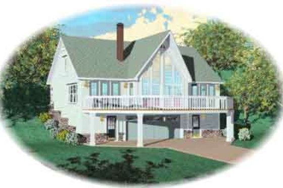 Exterior - Front Elevation for Modern House Plan #81-470 - 3 bed, 3 bath