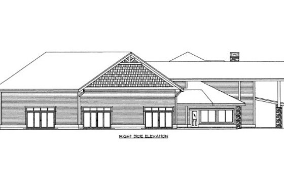 Exterior - Other Elevation for Craftsman House Plan #117-700 - 5 bed, 3 bath