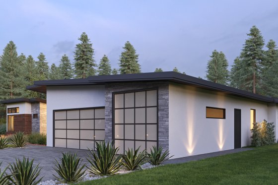 Exterior - Other Elevation 1 for Contemporary House Plan #1066-168 - 4 bed, 3.5 bath