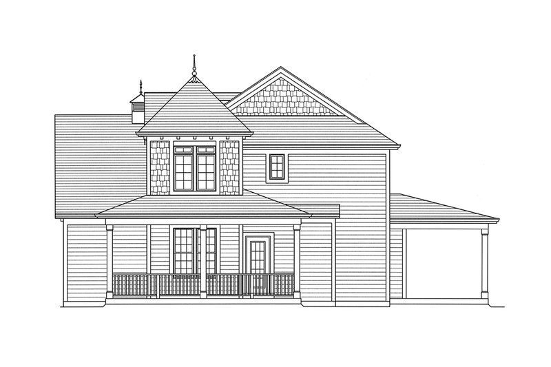 Home Plan - Right Side Elevation