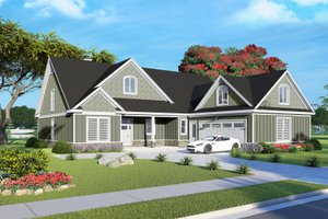 Country Exterior - Front Elevation Plan #932-980