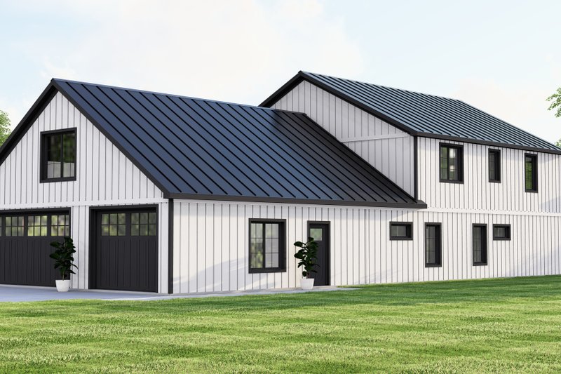 Dream House Plan - Exterior - Rear Elevation for Barndominium House Plan #1064-313 - 5 bed, 3 bath