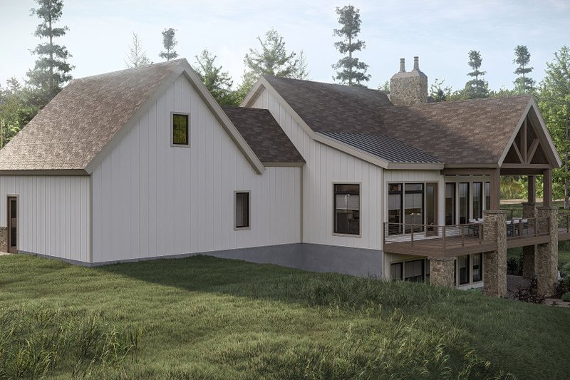 Architectural House Design - Exterior - Other Elevation for Prairie House Plan #455-816 - 2 bed, 2.5 bath