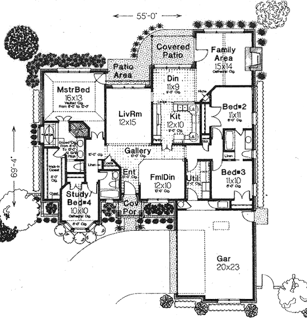 Traditional Floor Plan - Main Floor Plan #310-782