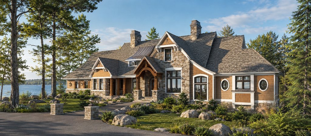 Exterior - Front Elevation 2 for Country House Plan #928-264 - 4 bed, 4.5 bath
