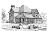 Victorian Style House Plan - 3 Beds 2.5 Baths 1878 Sq/Ft Plan #410-191 