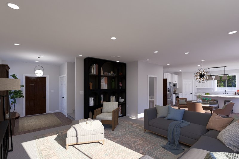 Architectural House Design - Interior - Family Room for Farmhouse House Plan #1060-254 - 3 bed, 2.5 bath
